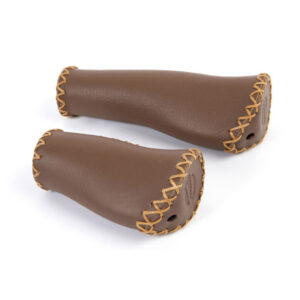 Comfortabele bruine handvatten - leder