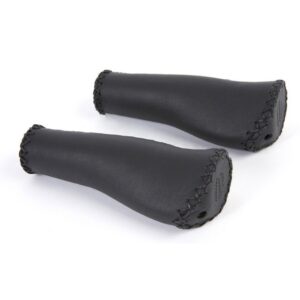 Comfortabele zwart leder handvatten